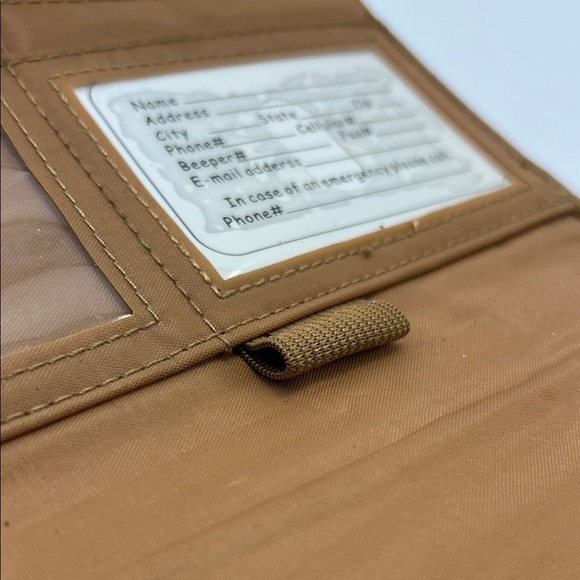 George wallet on string shoulder bag tan animal print faux patent leather casual - Picture 14 of 16